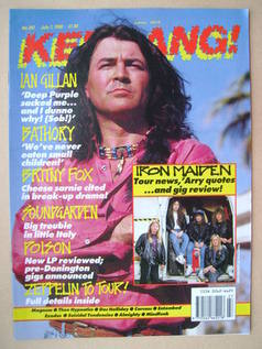 Kerrang magazine - Ian Gillan cover (7 July 1990 - Issue 297)
