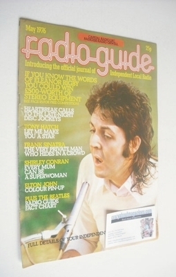 Radio Guide magazine - Paul McCartney cover (May 1976)