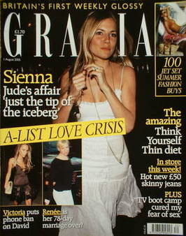 <!--2005-08-01-->Grazia magazine - Sienna Miller cover (1 August 2005)