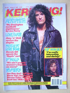 Kerrang magazine - Joe Perry cover (11 August 1990 - Issue 302)