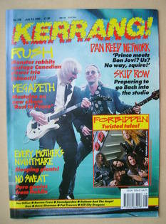 Kerrang magazine - Alex Lifeson and Geddy Lee cover (14 July 1990 - Issue 298)