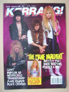 <!--1989-12-09-->Kerrang magazine - Britny Fox cover (9 December 1989 - Iss