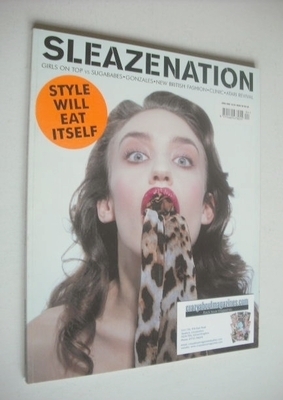 Sleazenation magazine - April 2002 - Elizabeth Jagger cover