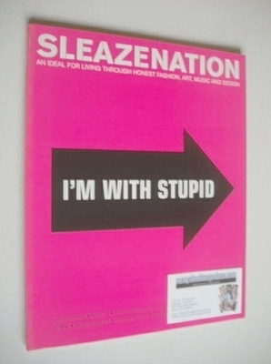 <!--2001-11-->Sleazenation magazine - November 2001 - I'm With Stupid cover