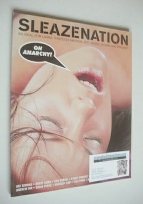 <!--2001-12-->Sleazenation magazine - December 2001 - Oh Anarchy cover