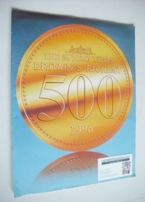 <!--1996-->The Sunday Times Britain's Richest 500 magazine (1996)