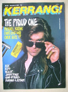 Kerrang magazine - Michael Katon cover (3 December 1988 - Issue 216)