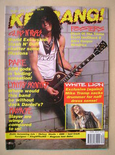 <!--1991-07-27-->Kerrang magazine - Slash cover (27 July 1991 - Issue 351)