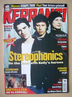 <!--1999-05-08-->Kerrang magazine - Stereophonics cover (8 May 1999 - Issue