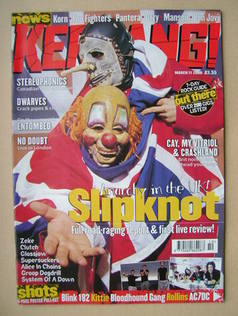 Kerrang magazine - Slipknot cover (11 March 2000 - Issue 792)