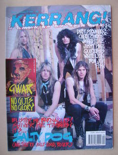 <!--1990-01-27-->Kerrang magazine - Salty Dog cover (27 January 1990 - Issu