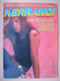 Kerrang magazine - Jon Bon Jovi cover (20 August-2 September 1987 - Issue 153)