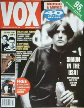 VOX magazine - Shaun Ryder cover (October 1990 - Issue 1)