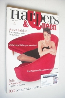 British Harpers & Queen magazine - May 1995 - Emily Lloyd cover