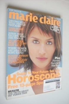 British Marie Claire magazine - June 1994 - Helena Christensen cover