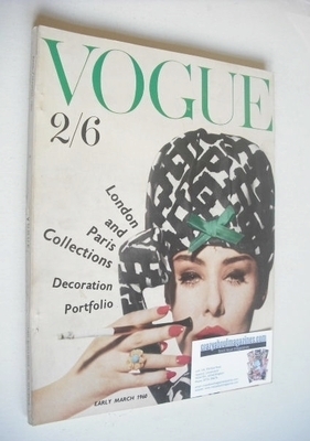 British Vogue magazine - March 1960 (Early March)