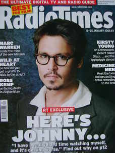 Radio Times magazine - Johnny Depp cover (19-25 January 2008)