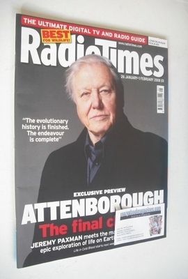 Radio Times magazine - David Attenborough cover (26 January-1 February 2008)
