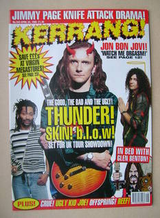 <!--1995-04-22-->Kerrang magazine - 22 April 1995 (Issue 542)