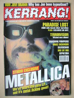 <!--1996-03-09-->Kerrang magazine - 9 March 1996 (Issue 587)