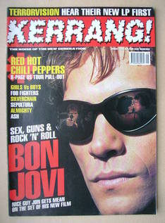 Kerrang magazine - Jon Bon Jovi cover (2 March 1996 - Issue 586)