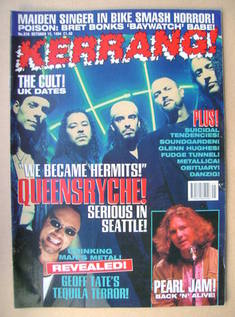 Kerrang magazine - Queensryche cover (15 October 1994 - Issue 516)
