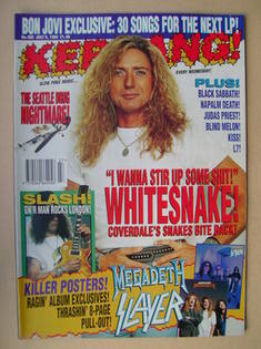 <!--1994-07-09-->Kerrang magazine - David Coverdale cover (9 July 1994 - Is