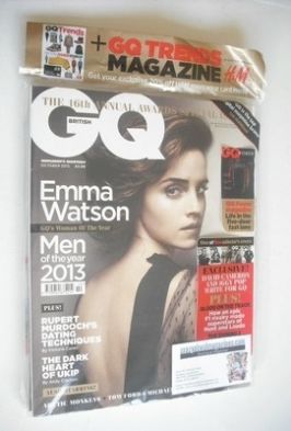 British GQ magazine - October 2013 - Emma Watson cover