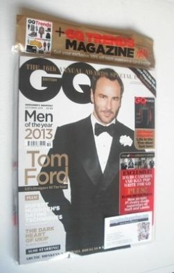 British GQ magazine - October 2013 - Tom Ford cover