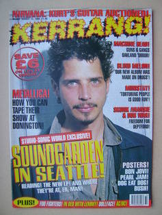 <!--1995-08-12-->Kerrang magazine - Chris Cornell cover (12 August 1995 - I