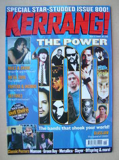 Kerrang magazine - 6 May 2000 (Issue 800)