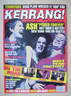 Kerrang magazine - Ash cover (9 December 1995 - Issue 575)