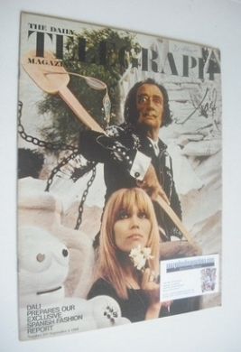 The Daily Telegraph magazine - Salvador Dali and Amanda Lear cover (6 September 1968)