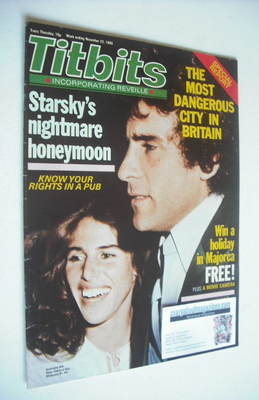 Titbits magazine - Paul Michael Glaser and Elizabeth Glaser cover (22 November 1980)