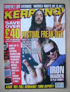 <!--1995-06-24-->Kerrang magazine - 24 June 1995 (Issue 551)