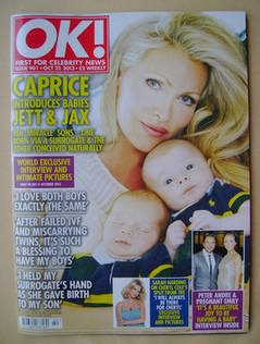 OK! magazine - Caprice cover (22 October 2013 - Issue 901)