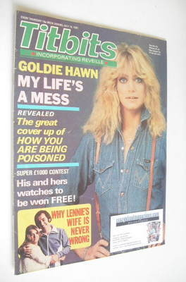 <!--1981-07-18-->Titbits magazine - Goldie Hawn cover (18 July 1981)