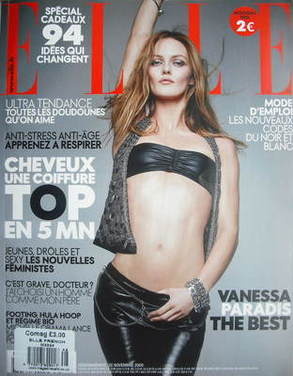 French Elle magazine - November 2009 - Vanessa Paradis cover