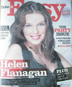 <!--2009-11-29-->Take It Easy magazine - Helen Flanagan cover (29 November 
