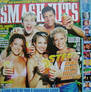 Smash Hits magazine - Steps cover (7 October 1998)
