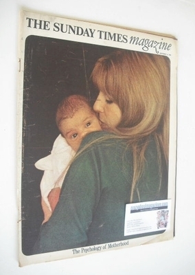 The Sunday Times magazine - The Psychology of Motherhood cover (15 September 1968)