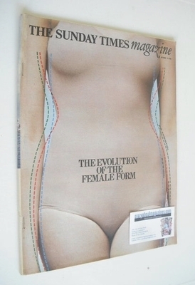 The Sunday Times magazine - The Evolution Of The Female Form cover (13 October 1968)