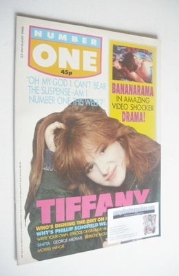 NUMBER ONE Magazine - Tiffany cover (23 January 1988)