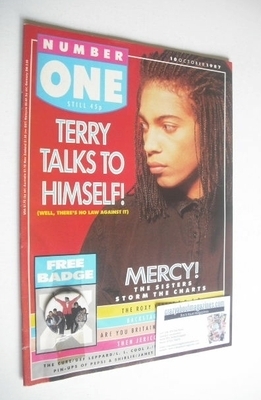 <!--1987-10-10-->NUMBER ONE Magazine - Terence Trent D'Arby cover (10 Octob
