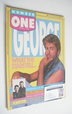 <!--1987-10-24-->NUMBER ONE Magazine - George Michael cover (24 October 198
