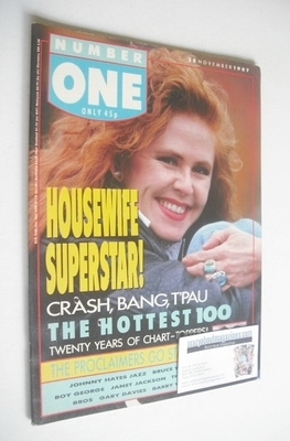 <!--1987-11-28-->NUMBER ONE Magazine - Carol Decker cover (28 November 1987