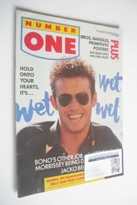 NUMBER ONE Magazine - Marti Pellow cover (19 March 1988)