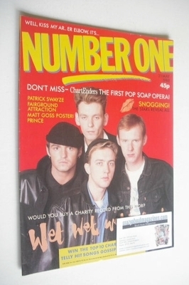 <!--1988-05-21-->NUMBER ONE Magazine - Wet Wet Wet cover (21 May 1988)