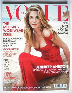<!--2009-02-->Vogue India magazine - February 2009 - Jennifer Aniston cover