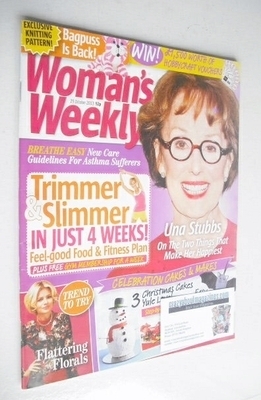 Woman's Weekly magazine (29 October 2013 - Una Stubbs cover)